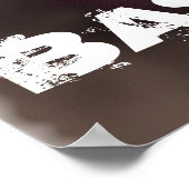 Retro honkbal Motivatie Poster (Hoek)