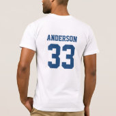 Retro Honkbal Papa T-Shirt Gepersonaliseerd Papa S (Achterkant)