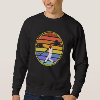 retro honkbal Pitcher en catcher honkbal homerun Trui