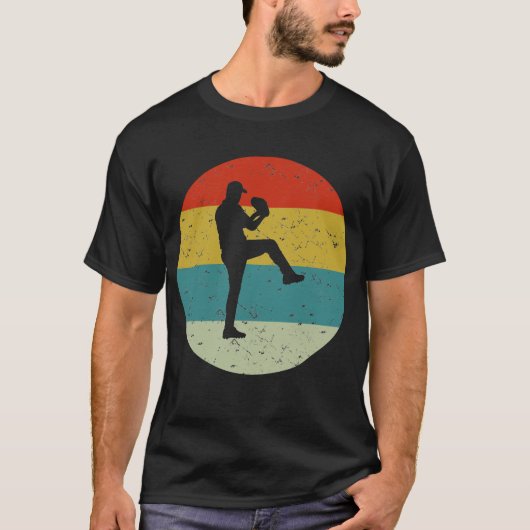 Retro  honkbal t-shirt (Voorkant)