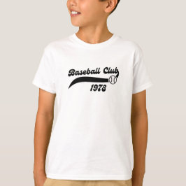 Retro honkbalclub T-shirt ontwerp 