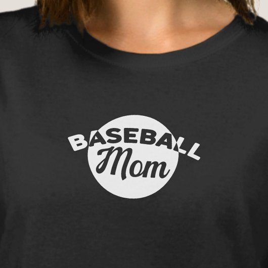 Retro honkbalmoeder T-shirt
