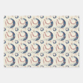 retro-honkbalpatroon inpakpapier vel (Voorkant 3)