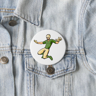 Retro-honkbalspeler Vintage sportsgrafiek Ronde Button 7,6 Cm