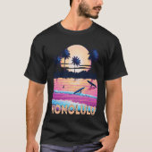 Retro Honolulu Hawaii Souvenir Surf T-shirt (Voorkant)