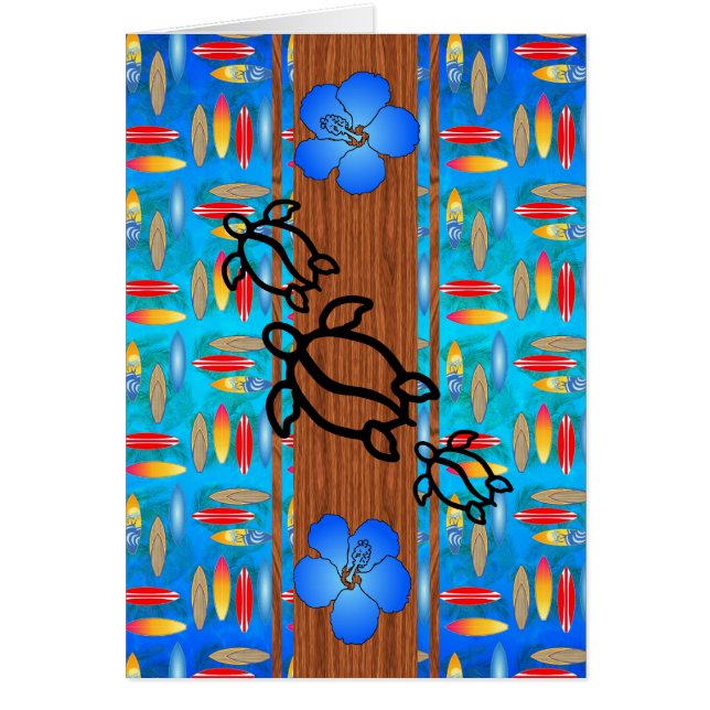 Retro Honu Surfboard (Voorkant)