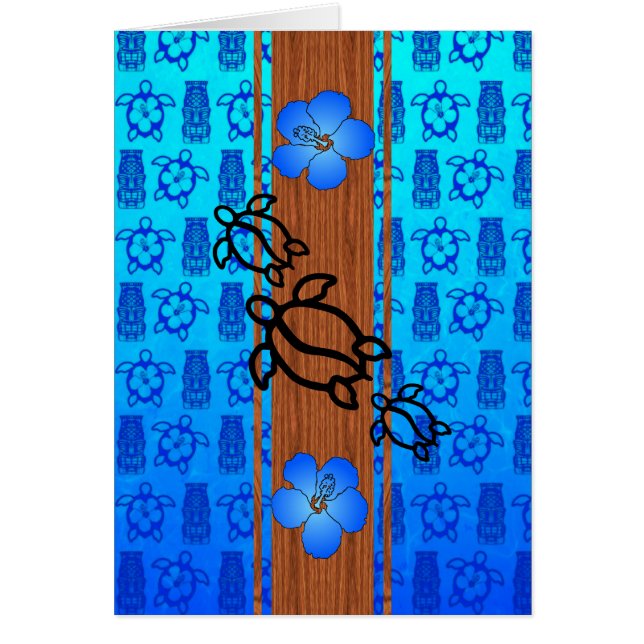 Retro Honu Surfboard (Voorkant)