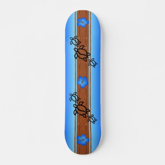 Retro Honu Surfboard Skateboard (Voorkant)