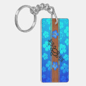 Retro Honu Surfboard Sleutelhanger (Voorkant Links)