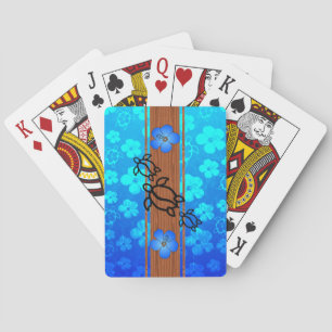Retro Honu Surfplank Pokerkaarten
