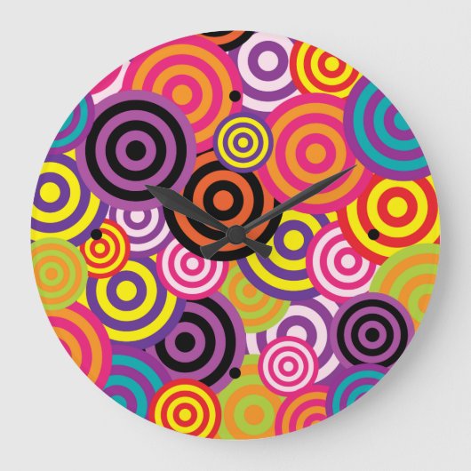 Retro Hoofdpijn Grote Klok (Voorkant)