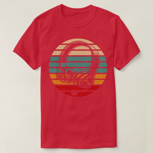 Retro Hoofdtelefoon Gamer T-shirt (Design voorkant)