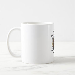 Retro Hoogland Koe Bloemig Gekke Citaat Design_1 Koffiemok