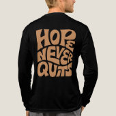 Retro Hoop Nooit Op Typografie T-Shirt Design | (Achterkant volledig)