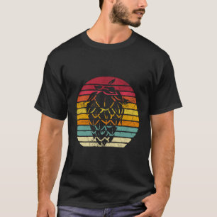 Retro Hops Leaf Bierbrouwen IPA Father's T-shirt