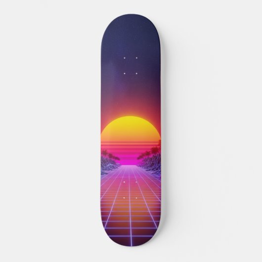 Retro Horizon Persoonlijk Skateboard (Voorkant)