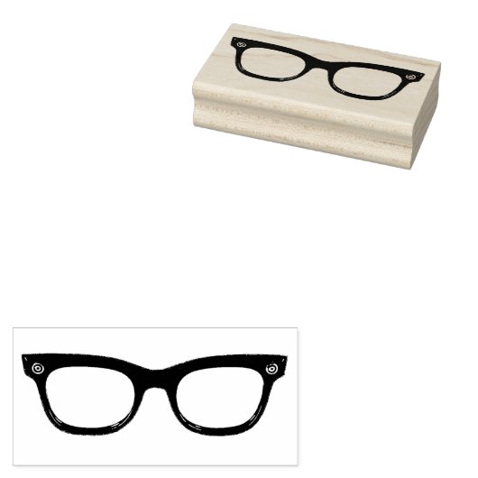 Retro Horn Rmagerglas Rubber Art Stempel (Gestempeld)