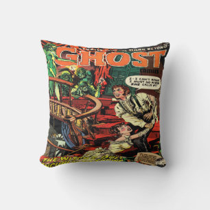 Retro Horror Comic Book Decorative Sierkussennen Kussen