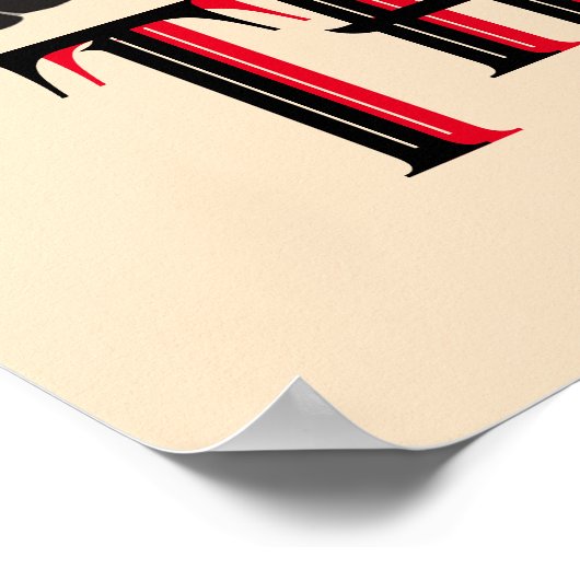 Retro  Horror film Poster (Hoek)