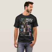 Retro Horror Film Poster Wall Collage T-shirt (Voorkant volledig)