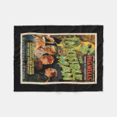 Retro Horror Filmmonsters Halloween Fleece Deken (Voorkant (Horizontaal))