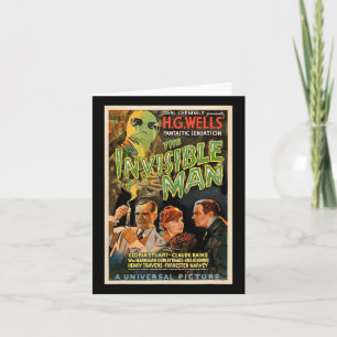 Retro Horror Filmmonsters Halloween Kaart