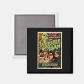Retro Horror Filmmonsters Halloween Magneet (Voorkant / Achterkant)
