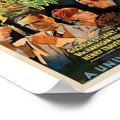 Retro Horror Filmmonsters Halloween Poster (Hoek)