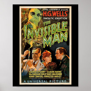 Retro Horror Filmmonsters Halloween Poster