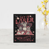 Retro Horror Mannen Ga Naar Binnen, Verliezer We G Kaart (Gele Bloem)