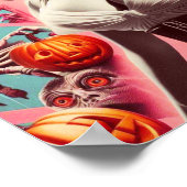 Retro Horror Meisje Poster (Hoek)