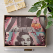 Retro Horror Meisje Tissuepapier (Geschenk)