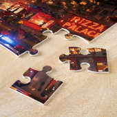 Retro horror monster legpuzzel de aanval van t (Zijkant)