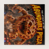 Retro horror monster legpuzzel de aanval van t (Horizontaal)
