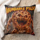 Retro horror monster overvloedige pizza wezen worp kussen (Deken)