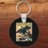 Retro Horror Movie Monster Vampire Halowe Sleutelhanger (Voorkant)