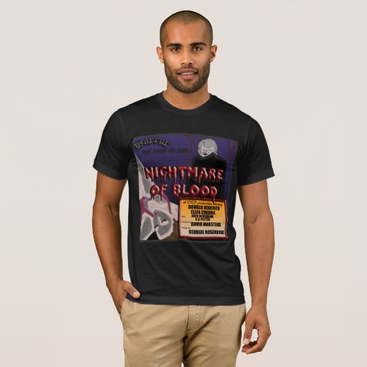 Retro Horror Movie T-shirt (Voorkant volledig)