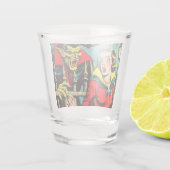 Retro Horror Vampier Strips Shot Glas (Achterkant)