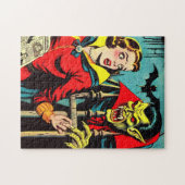 Retro Horror Vampire Comics Legpuzzel (Horizontaal)