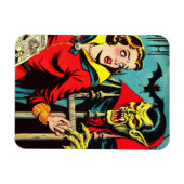 Retro Horror Vampire Comics Magneet (Horizontaal)