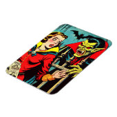 Retro Horror Vampire Comics Magneet (Linkerzijde)
