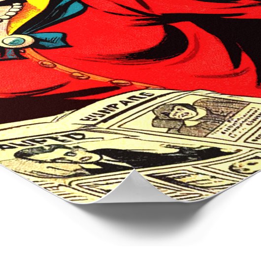 Retro Horror Vampire Comics Poster (Hoek)