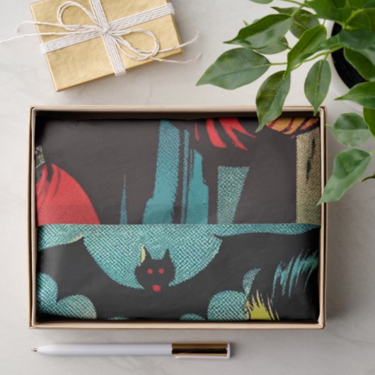 Retro Horror Vampire Comics Tissuepapier (Geschenk)