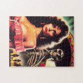Retro Horror vrouw Legpuzzel (Horizontaal)