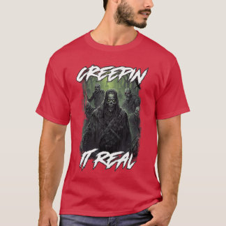 Retro Horrorfilm Halloween Zombies Creepin It Re T-shirt