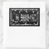 Retro Horrorfilms VHS-bandontwerp Rechthoekige Sticker (Tas)