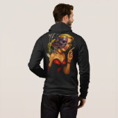 Retro Horrorstrip Kunst Hoodie (Achterkant volledig)
