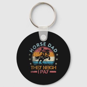 Retro Horse Dad Sleutelhanger