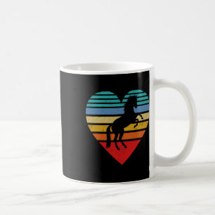 Retro Horse Hart Dierenliefde Koffiemok