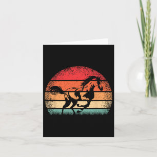 Retro Horse Lover Horseback Riding Westerne cowboy Kaart